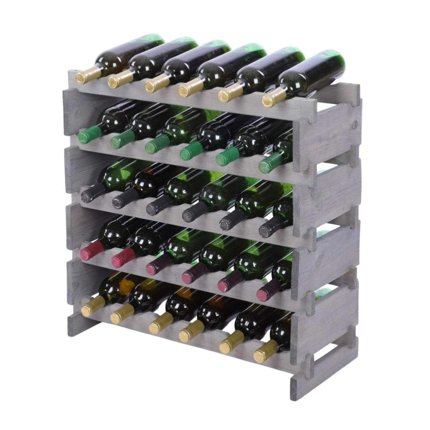 PROREGAL Weinregal VINOTECA FLEX PRO HxBxT 65x65x28cm 30 Flaschen Auf 5 Ebe günstig online kaufen