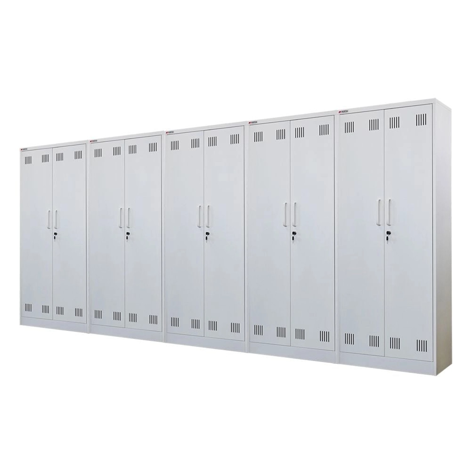 PROREGAL Mega Deal 5x Putzmittelschrank Rhino Metall 2 Türen Abschließbar B günstig online kaufen