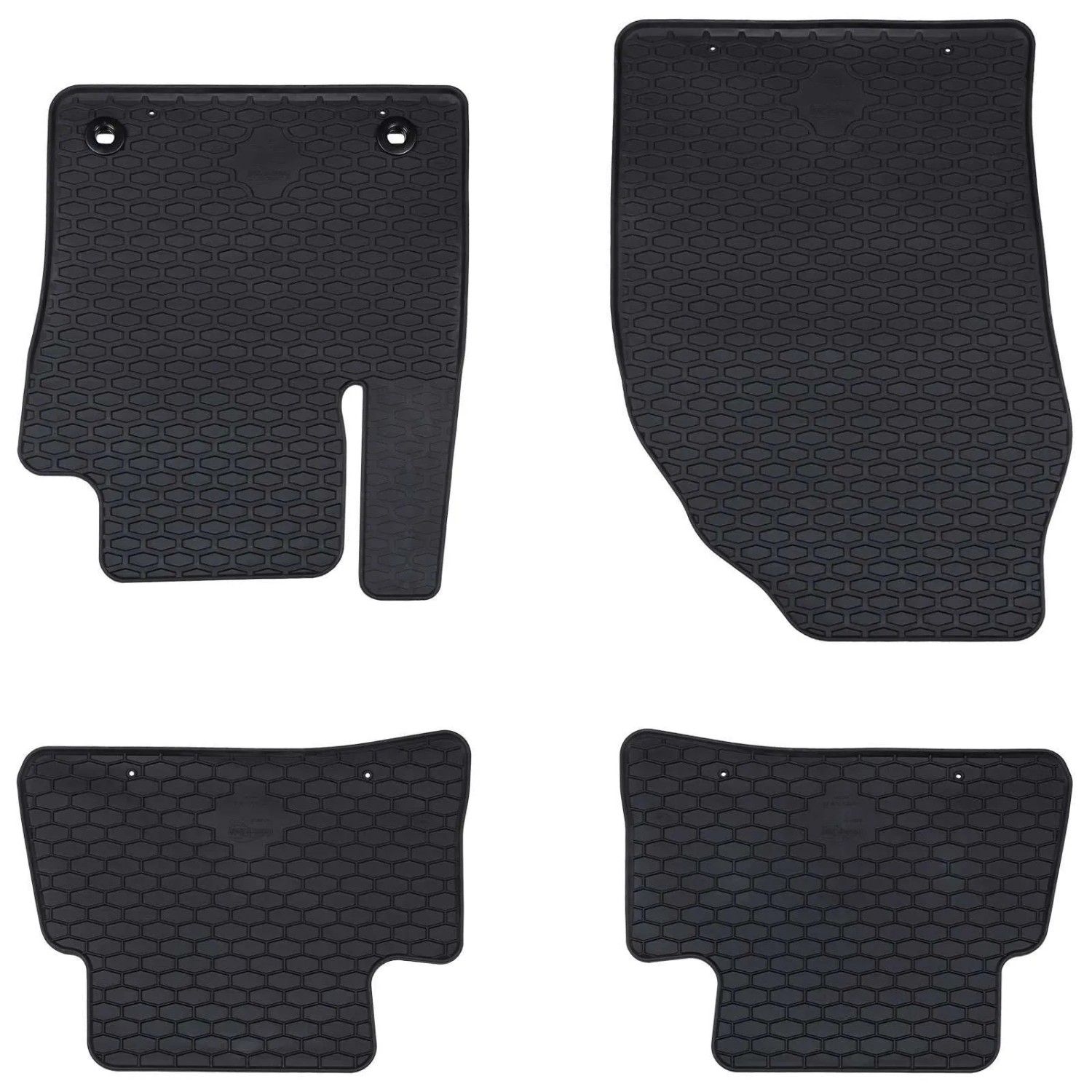 vidaXL Autofußmatte 4-Tlg Schwarz Gummi 42029112