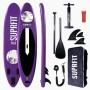 Lila Suprfit SUP Board Halia 10'8 Set mit aufblasbarem Stand-Up-Paddling Board, Paddel, Pumpe, Finnen, Rucksack.