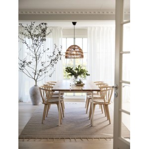 PR Home Lace Pendelleuchte aus Rattan, handgefertigte Hängeleuchte für Innenräume.
