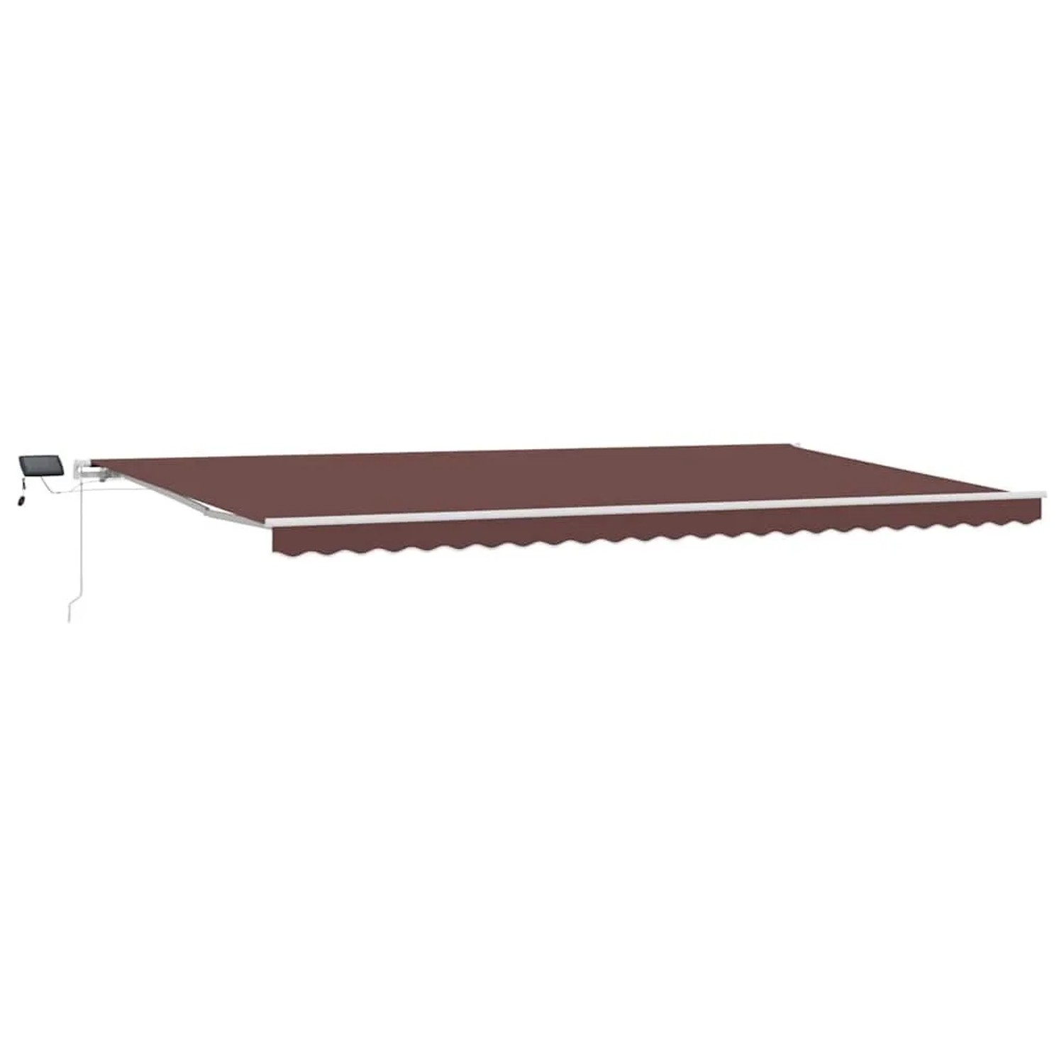 vidaXL Markise Manuell mit LED Braun 600x300 cm 3215385