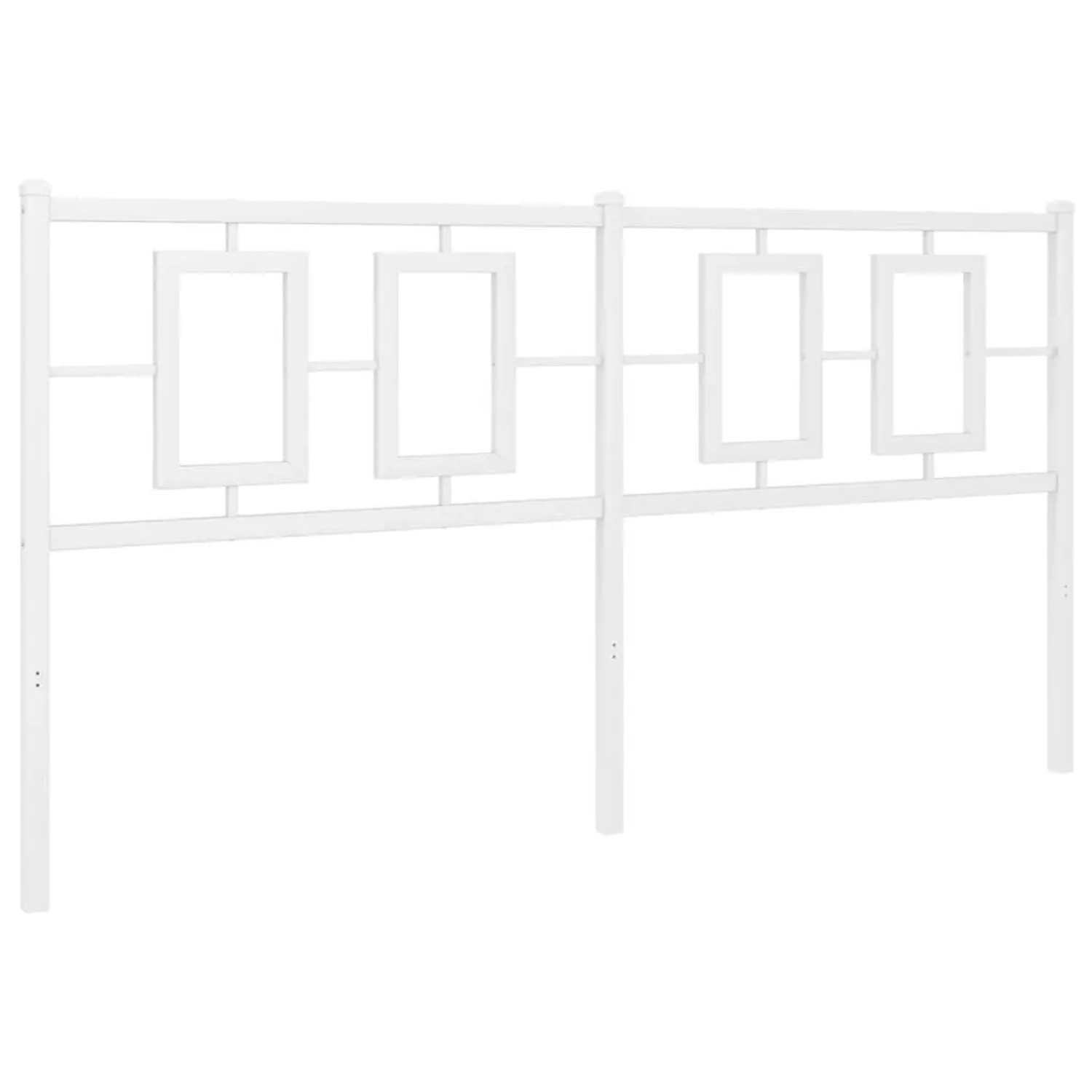 vidaXL Ersatz-Kopfteil Metall Weiß 150 cm 374324