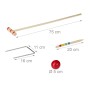 Relaxdays Krocket Spiel Kiefernholz Eisen Natur Für 2 bis 4 Spieler 75 cm 0,9 kg_4