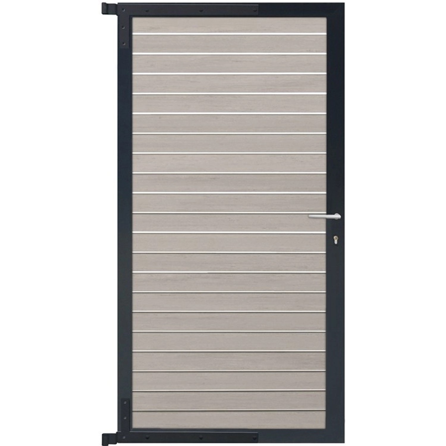 GartenLand Steckzauntor Rhombus Stockholm ca. 90 x 175 cm WPC Sand-Multicol günstig online kaufen