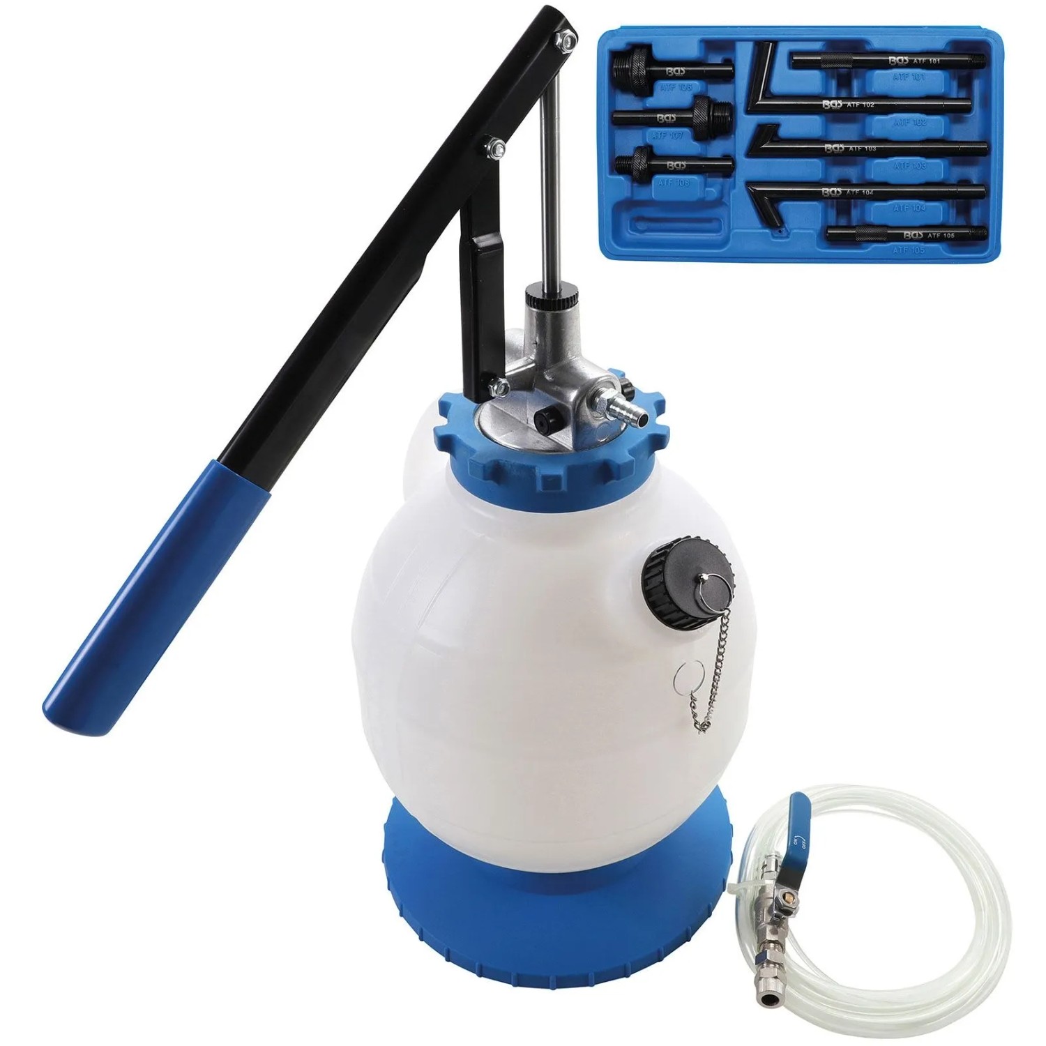 BGS Getriebeöl Befüllgerät mit Handpumpe mit 8 Adaptern 7, 9992