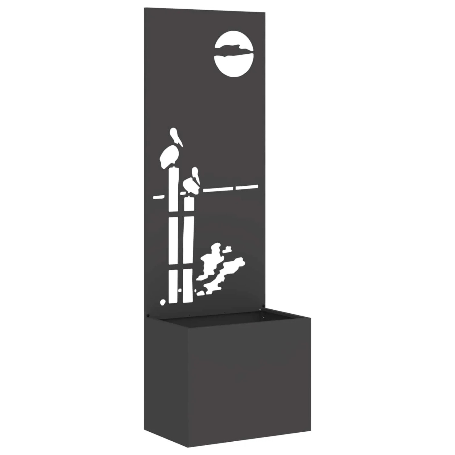 vidaXL Garten Sichtschutz-Leinwand Schwarz 50 x 32 x 150 cm 876469