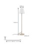 Lucande Stehlampe Terrassenlampe 150 cm Stehleuchte Terrassenleuchte IP65 Außenleuchte mit Strom 1x E27 ohne Leuchtmittel Gartenlampe Outdoorstehlampe_5