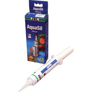 JBL AquaSil 80ml Aquarium Silikon, schwarzes Spezial-Silikon zur Reparatur und Herstellung von Aquarien.