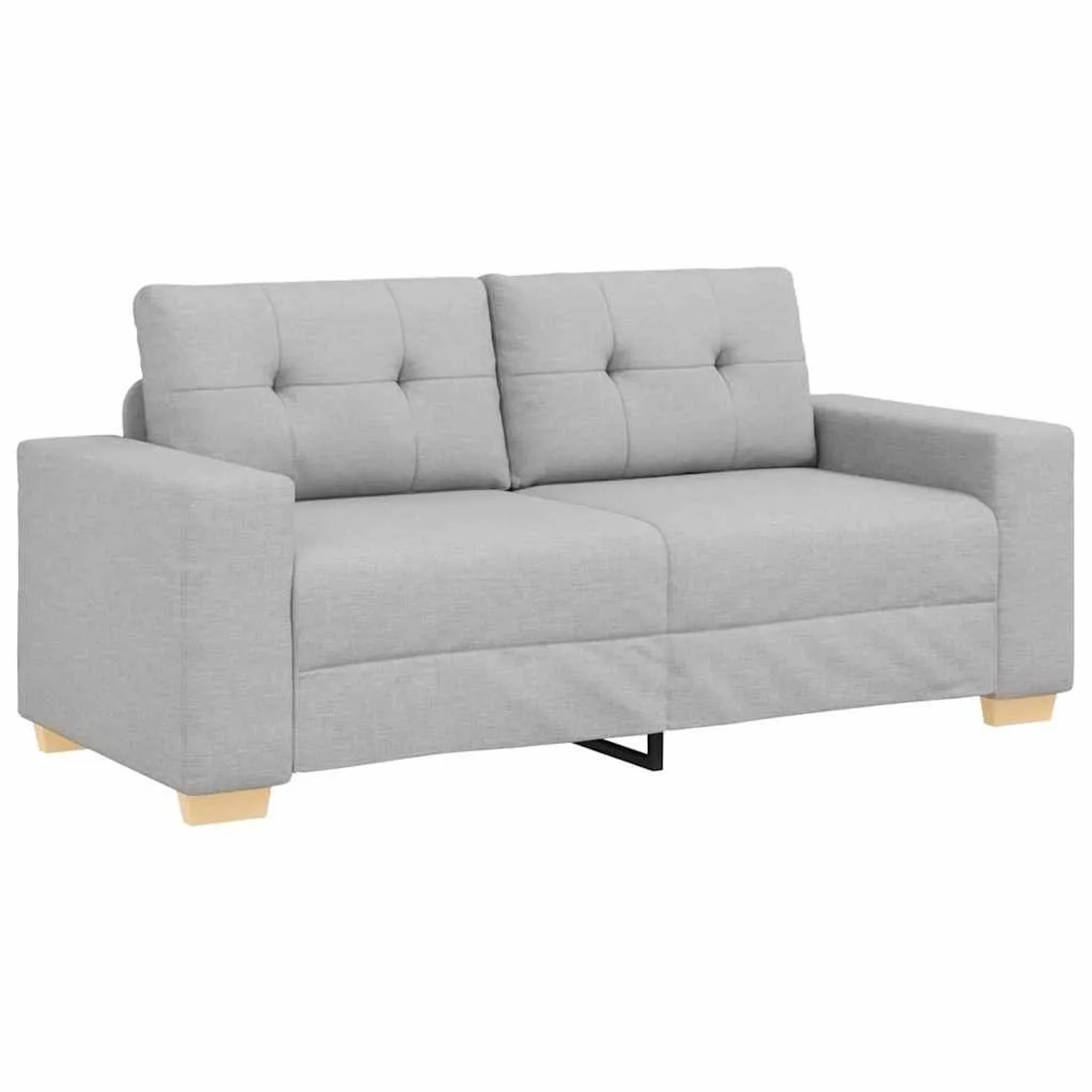 vidaXL Loveseat-Sofa Wolkengrau 180x77x82 cm Stoff 4105086