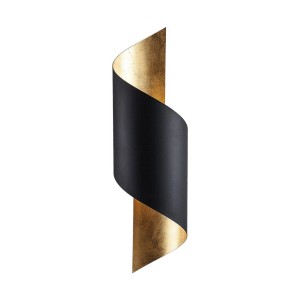 Lindby Wandleuchte Wandlampe Innen Vanni 9624315 Modern in Schwarz aus Metall 1-flammig E27 Schlafzimmerleuchte