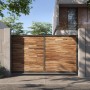 Brauner Holzverblender UltraWood Firenze XL von Rebel of Styles als Gartentor