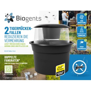 Biogents BG-Gat Reflect-Tech Insektenschutzfalle (2 Stück) zur Reduzierung von Tigermücken.