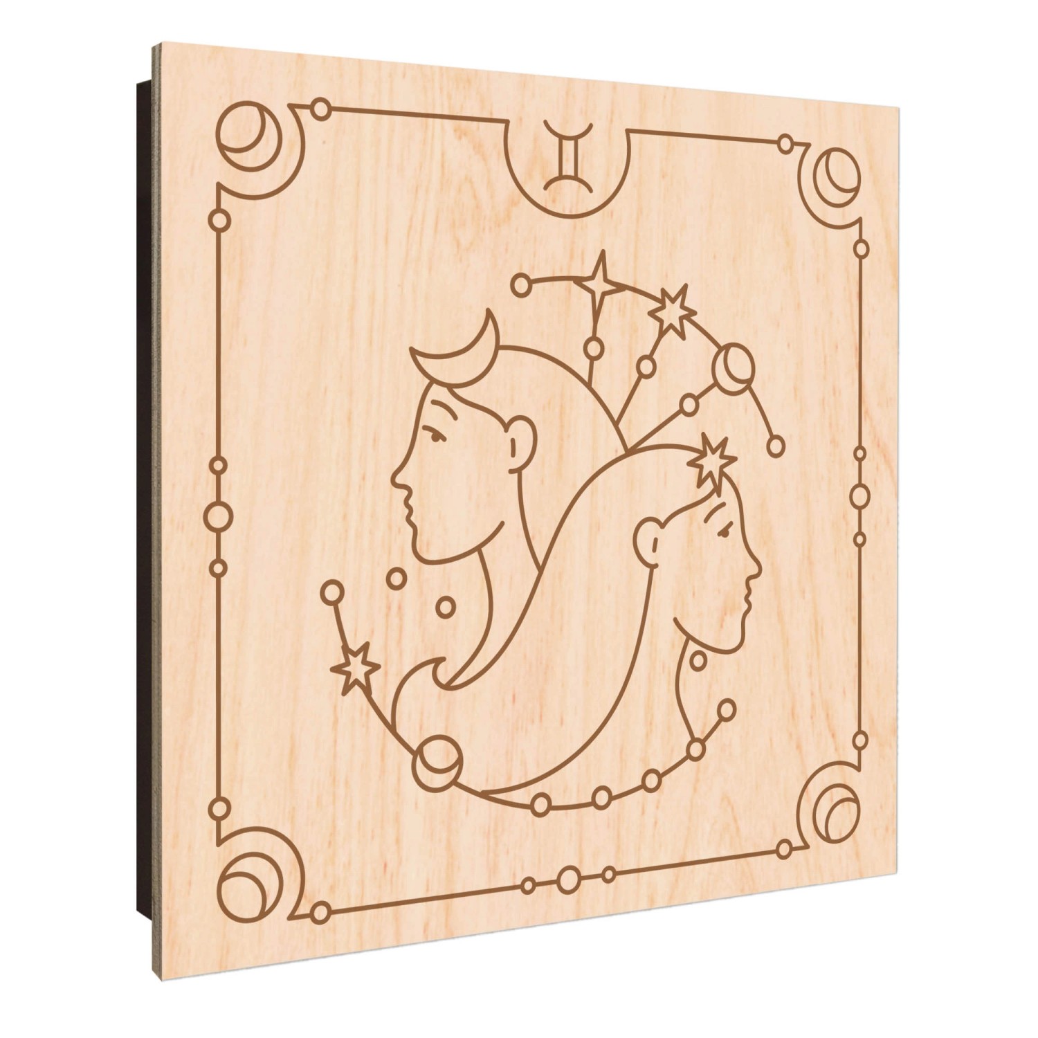 Banjado Schlüsselkasten Holz 30x30cm Schwarz Scharnier Rechts 50 Haken Desi günstig online kaufen