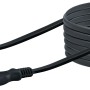 Schwaiger Netzleitung, 3 m, schwarz, mit Eurostecker und Gerätebuchse für Elektrogeräte.