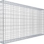 Gabiona Gabionenkorb, 100x200x20 cm, Maschenweite 5x10 cm, Drahtkorb für Einfassungen und Mauersysteme.