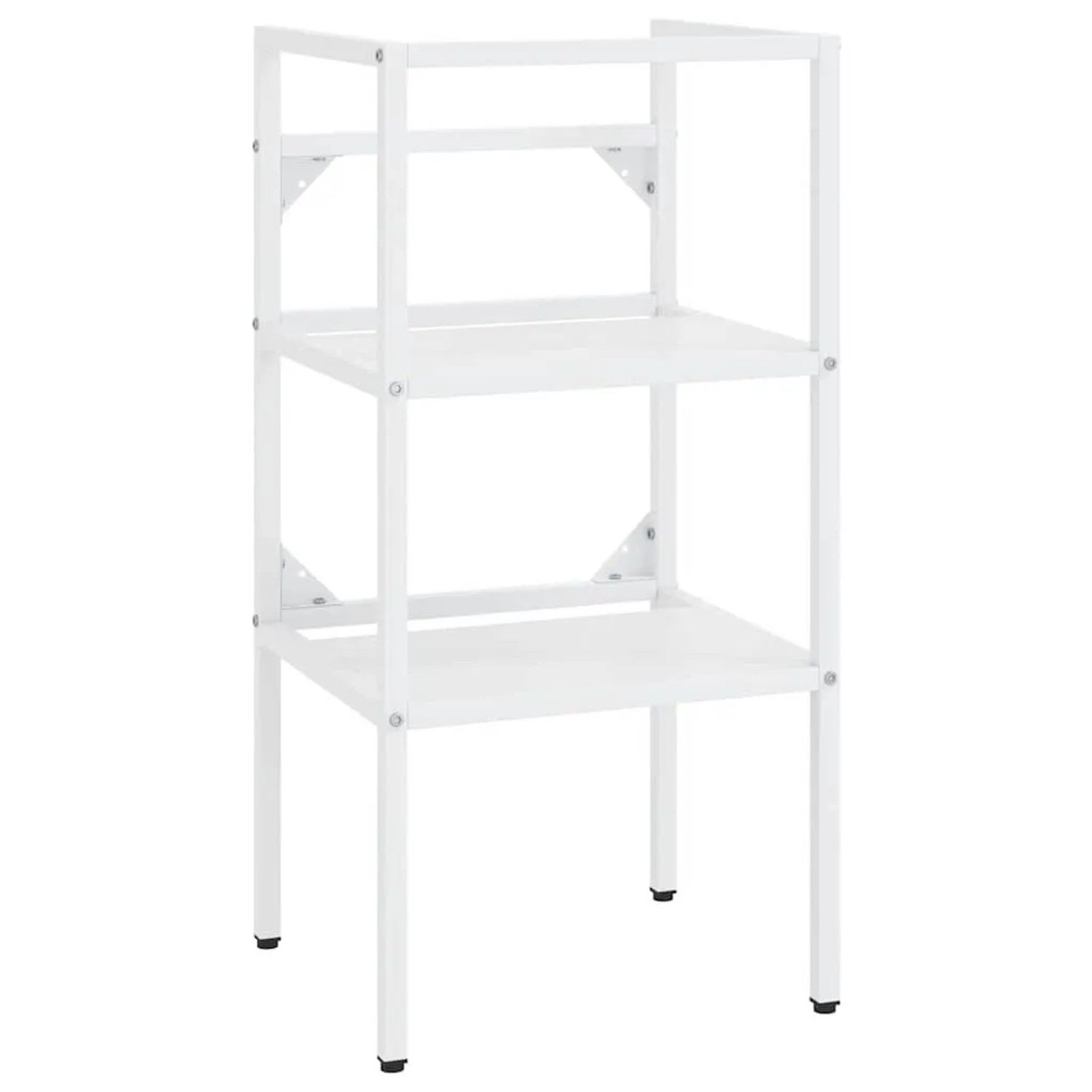 vidaXL Badezimmer Waschtischgestell Weiß 40x38x83 cm Eisen 338484