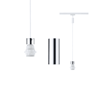 Paulmann 2Easy URail Pendelleuchte, signalweiß, 150cm. Für LED-Schienensysteme.