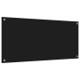 vidaXL Küchenrückwand Schwarz 110 x 50 x 0,6 cm Gehärtetes Glas 42001299_4