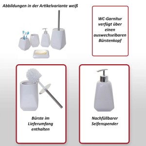 MCW Badset C71 5-teilig Grau