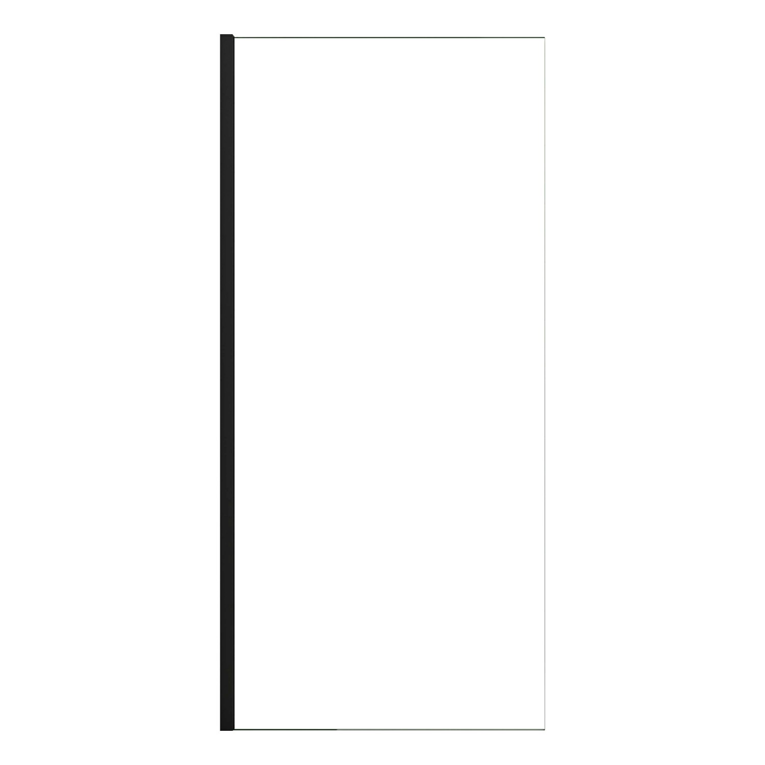 AICA Walk In Schwarzrahmen Dusche 110 x 200cm Duschwand 10mm NANO ESG Dusch günstig online kaufen