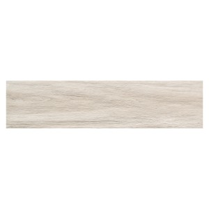 Bodenfliese Feinsteinzeug Oak Grau, 90x22,5cm, in Holzoptik für Innenräume.