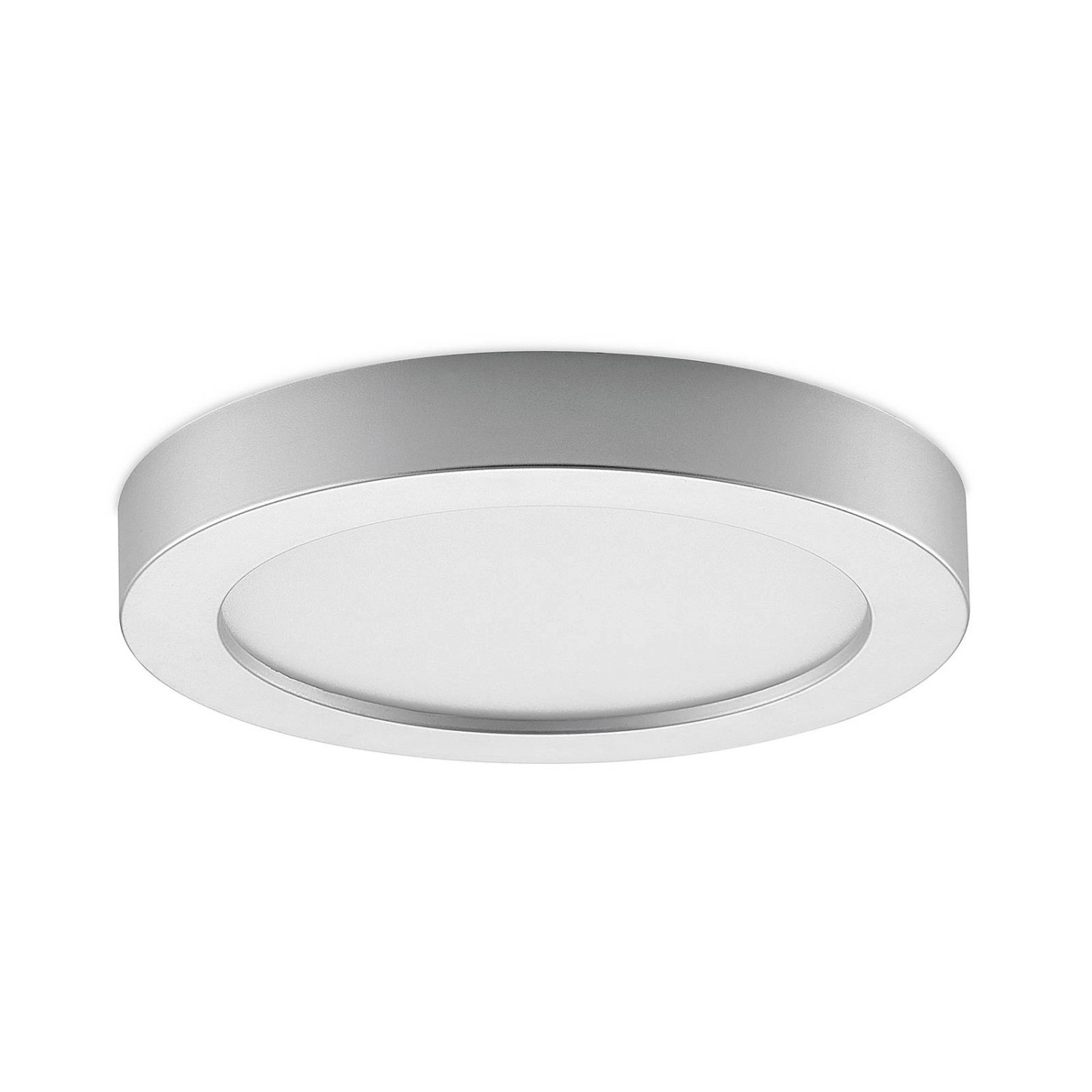 PRIOS LED Deckenleuchte Edwina 9917043 Modern in Alu aus Aluminium 1-flammig Badezimmerleuchte