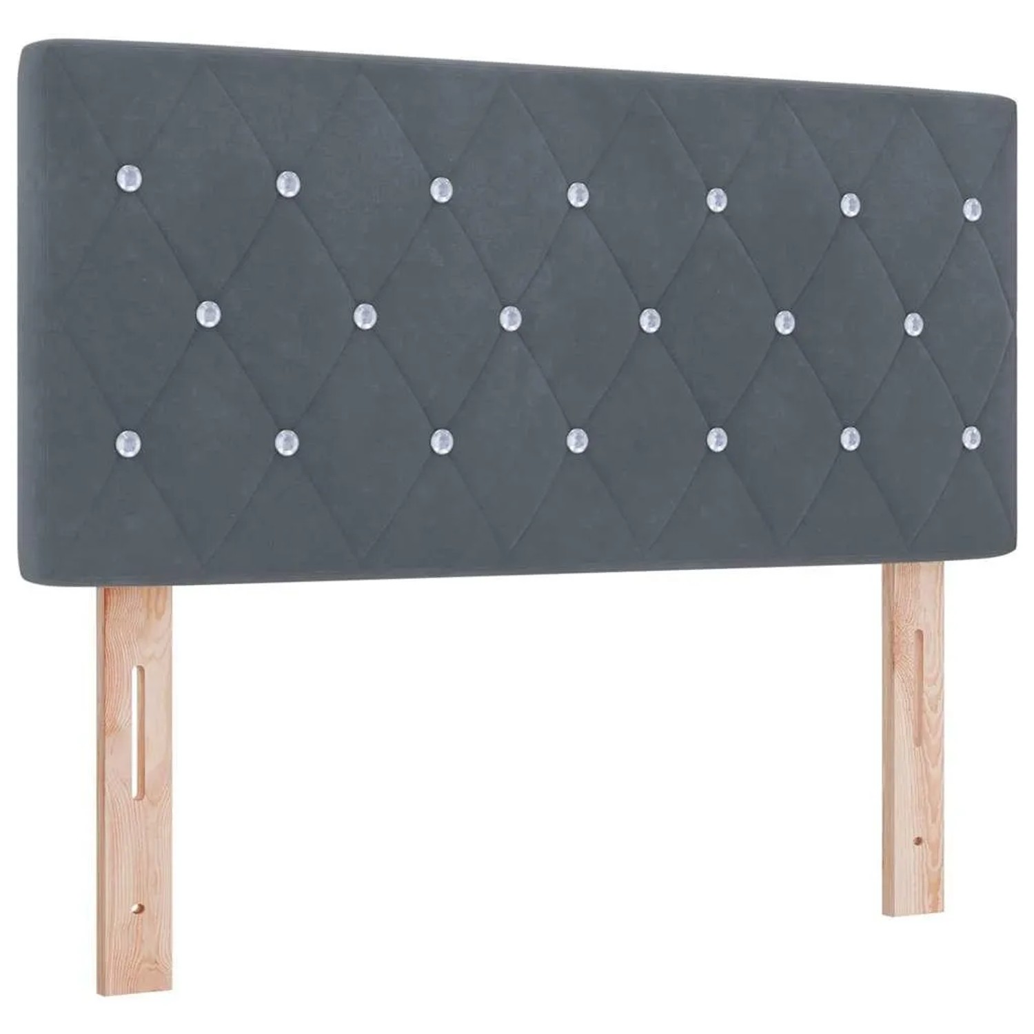 vidaXL Kopfteil mit Kopfteil Dunkelgrau 90 cm Kunstleder 42007076