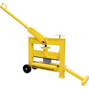 Güde Steinknacker GSK 140/420 in Gelb-Schwarz zum Trennen von Steinen und Platten.