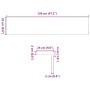 vidaXL Fensterbänke 2 Stk Hellbraun 120x25x2 cm Massivholz Eiche 4009146_10