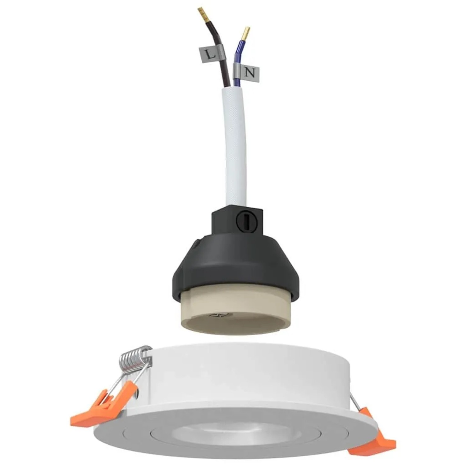 vidaXL Spotlight 24 Stk Weiß 9 x 9 x 2 cm Aluminium 4108142