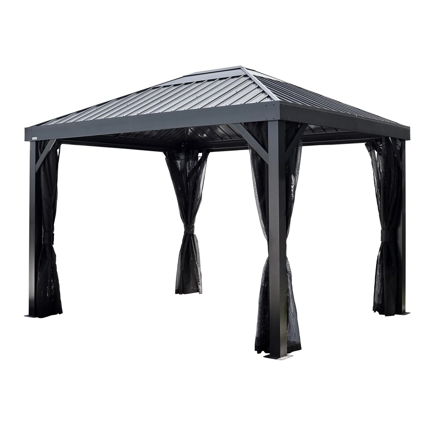 Sojag Pavillon Kiruna 1012 Anthrazit 299,3 cm x 364,3 cm x 297,6 cm