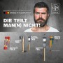 LUX Werkzeug-Set Made in Germany: Schraubendreher, Axt, Säge und farbige Stiftschlüssel im Set.
