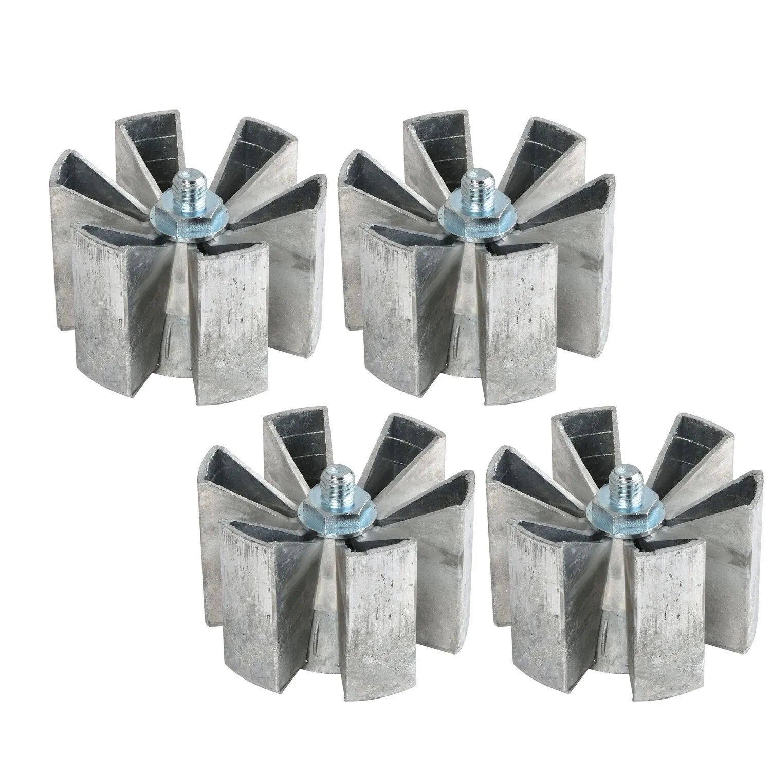 vasalat Set Camar Befestigungsteil für Adapterscheibe & Tischbein Ø 80 mm 4 Stück