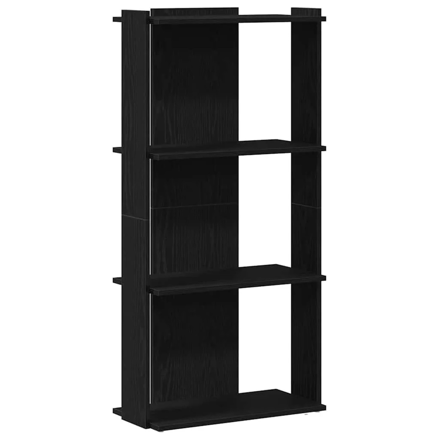 vidaXL Bücherregal 3 Böden Schwarz 60x30x120 cm Holzwerkstoff 860266 günstig online kaufen