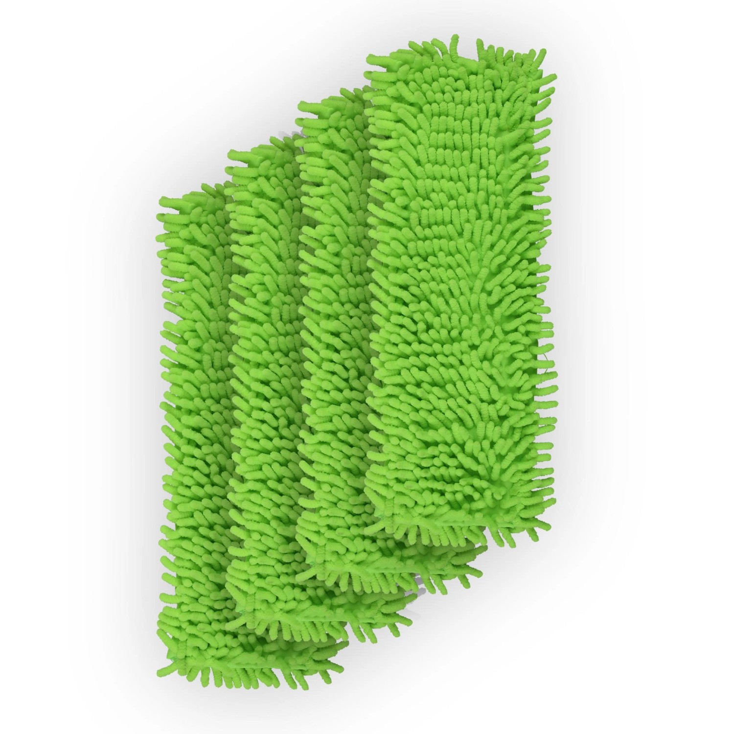 Bestlivings Bodenwischer Ersatzbezug Mikrovelour Chenille Grün 4er Pack