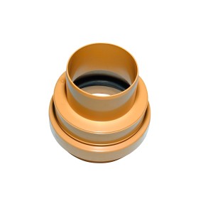 Marley Kanalgrundrohr Übergang DN 125 für Steinzeug-Ende, Detailansicht.