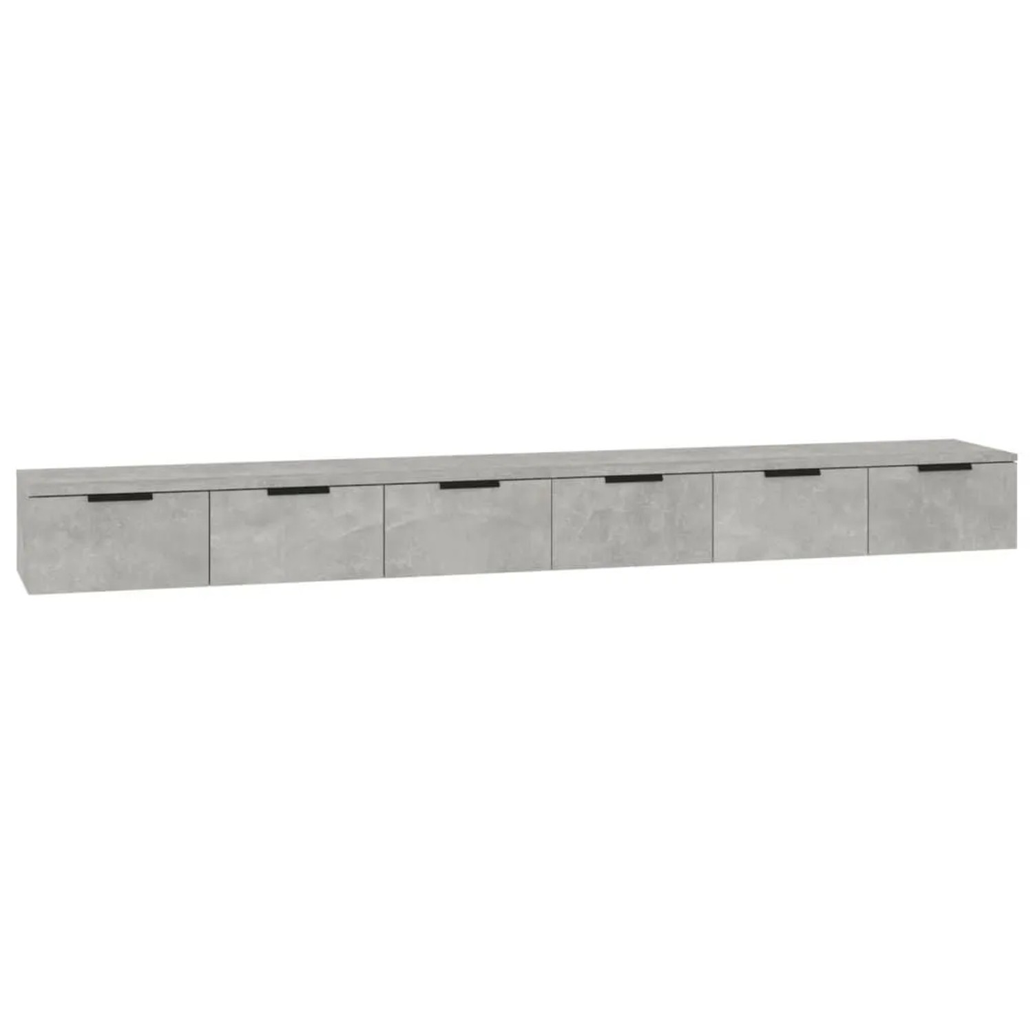 vidaXL Wandschränke 2 Stk Betongrau 102x30x20 cm Holzwerkstoff 3115903
