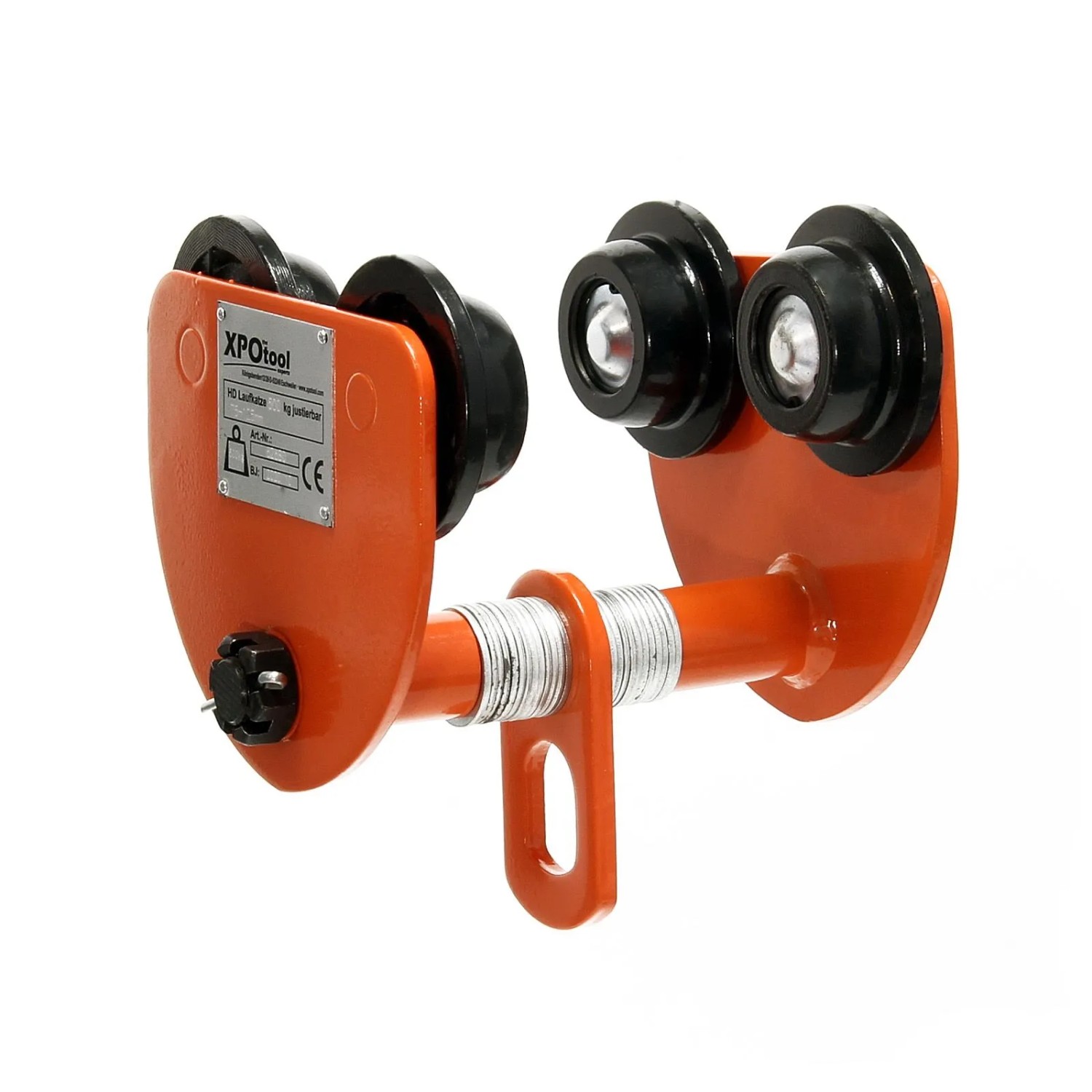 Xpotool Hd Laufkatze 500Kg 75-125Mm Justierbar Rollfahrwerk Handfahrwerk Kran
