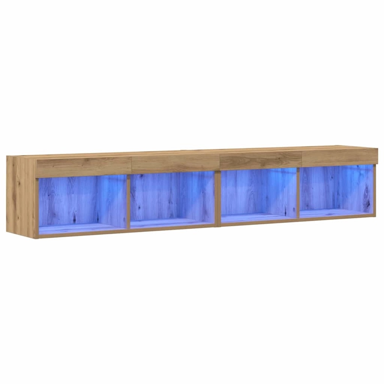 vidaXL TV-Schrank 2 Stk Artisan Eiche 80 x 30 x 30 cm Holzwerkstoff 862203 günstig online kaufen