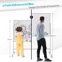 Costway Doppelseitiges Mobiles Whiteboard mit Rädern Weiß 120 x 90 cm_4