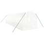 vidaXL Gewächshaus mit Stahlrahmen Weiß 16 m² 8x2x2 m 3188030_3