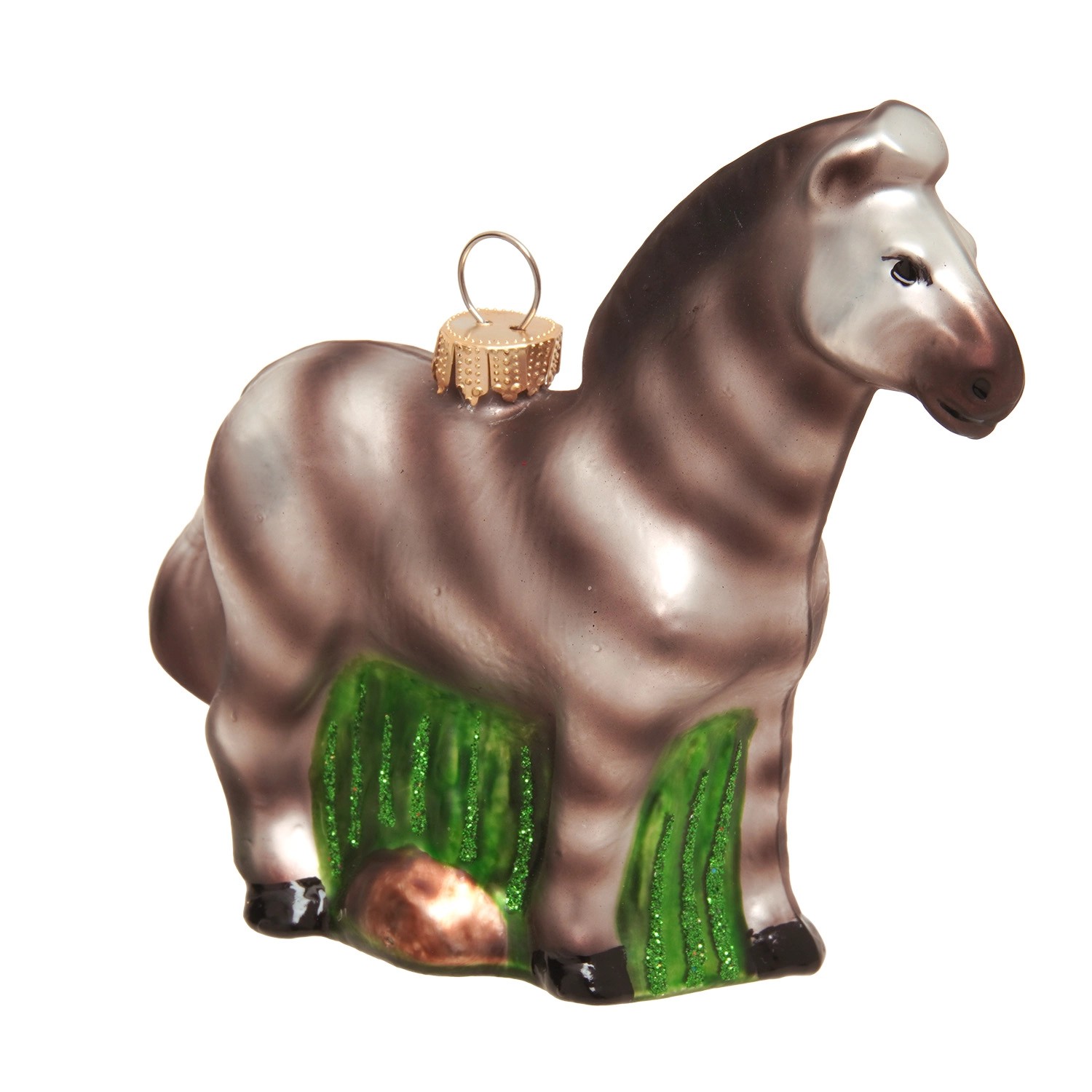 Krebs Glas Lauscha Baumschmuck Zebra Mehrfarbig 10cm