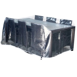 Jet-Line Abdeckplane für Gartenmöbel Transparent 230 x 130 x 80 cm