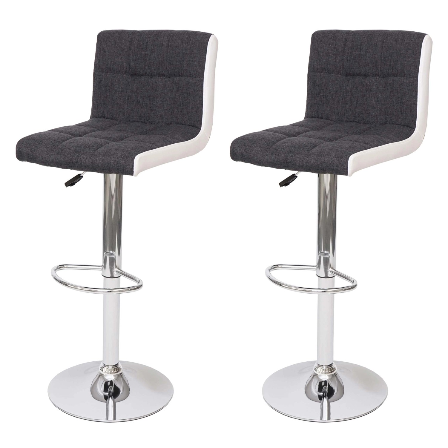 PROREGAL 2er-Set Barhocker Gepolstert Mit Lehne Sitzhöhe 63-87cm Höhenverst günstig online kaufen