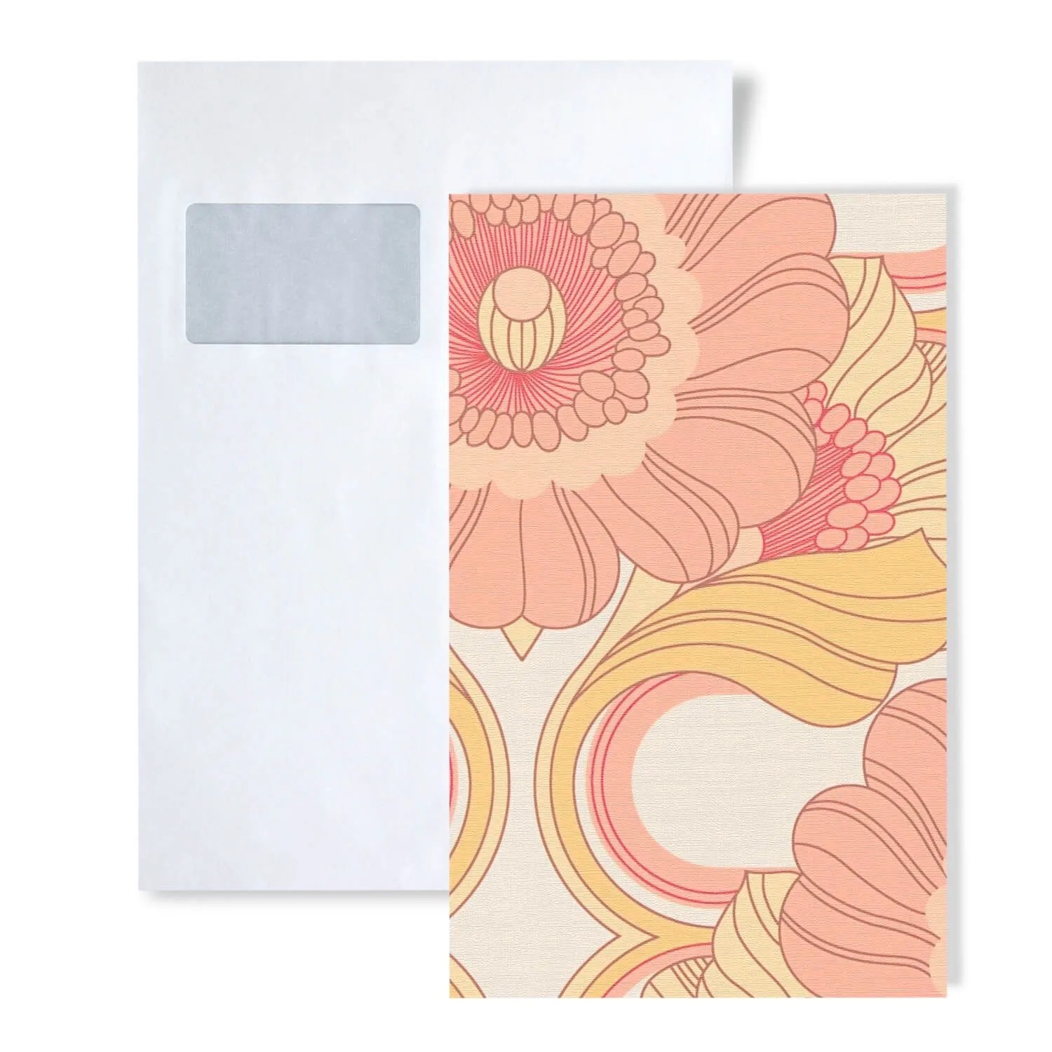 PROFHOME S-395305-GU DIN A4 Muster der Blumen Tapete 1 Musterstück