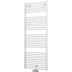 Schulte Design-Heizkörper Turbo III, 886 W, Alpinweiß mit Mittenanschluss.