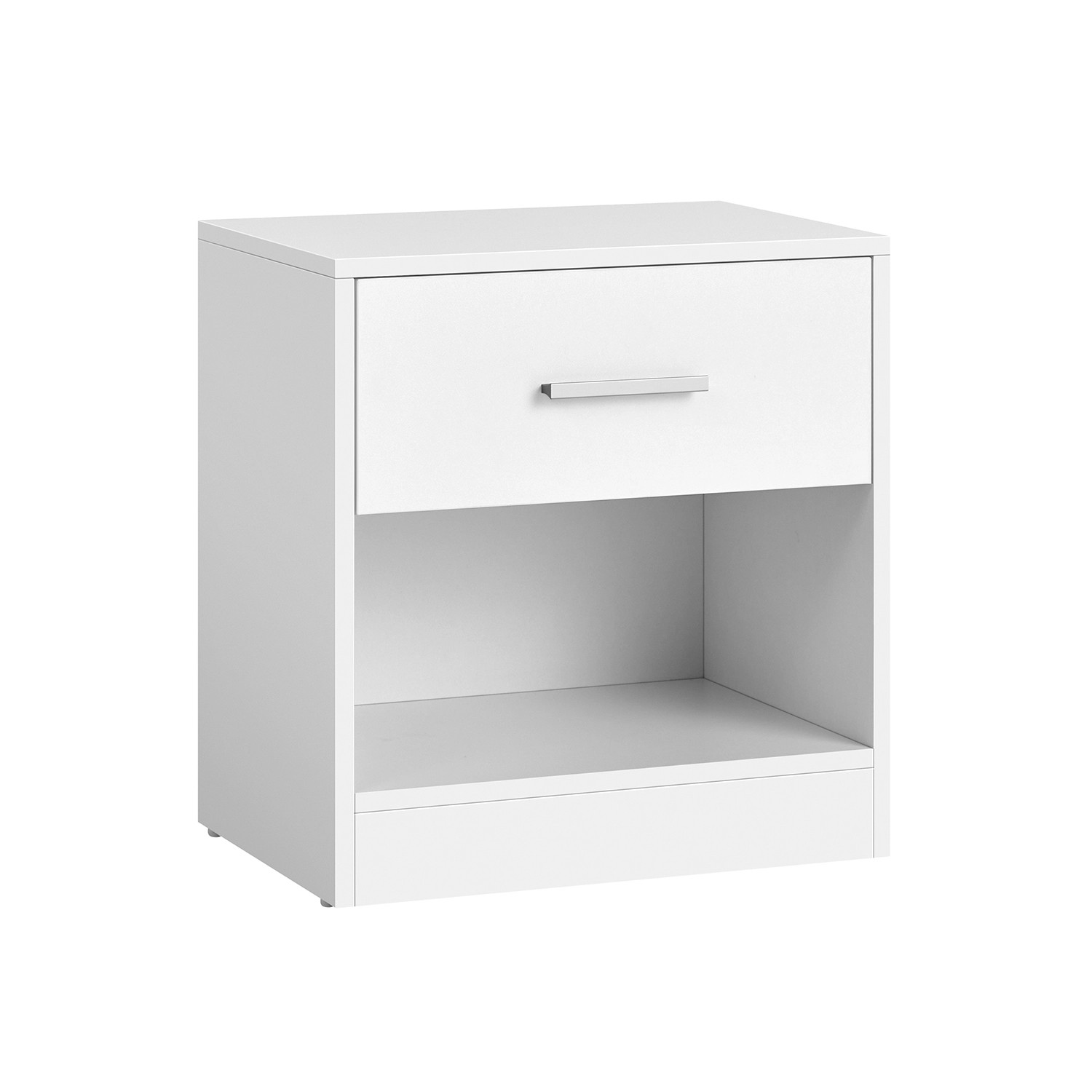 Vasagle Nachttisch mit Schublade 27,6 cm x 39 cm x 41 cm Weiß