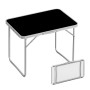 Schwarzer, klappbarer Campingtisch aus Eisen, 68,5x80x60cm, ideal für Camping und Outdoor.