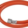 Jamestown Gasschlauch, 90 cm, orange, mit silbernen Anschlüssen für Gasgrills.